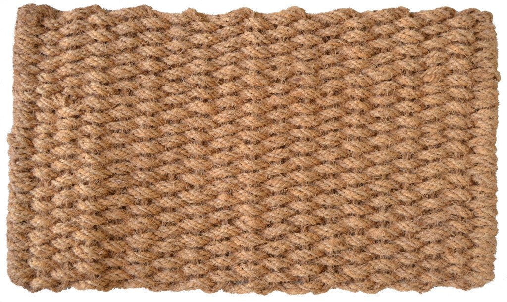 24'' X 36'' Brown Coir Weave Outdoor Door Mat